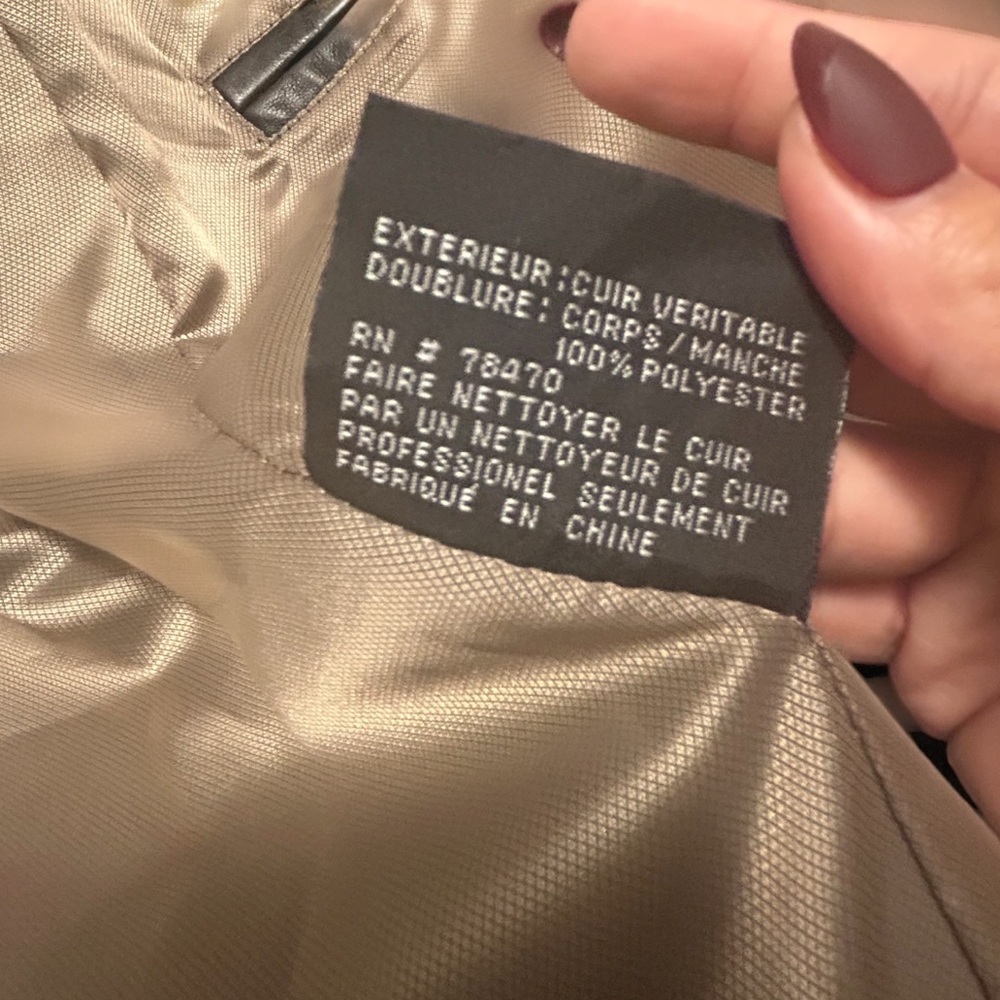 Kenneth Cole Black Leather Jacket - Picture 6 of 7